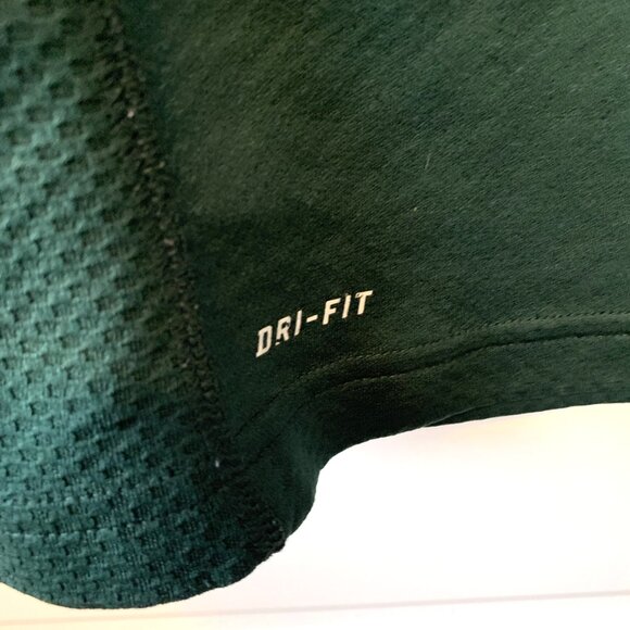 Michigan State Shirt Women's Lg Nike Dri Fit 1/4 Zip Embroidered Logo & Swoosh - Picture 6 of 7